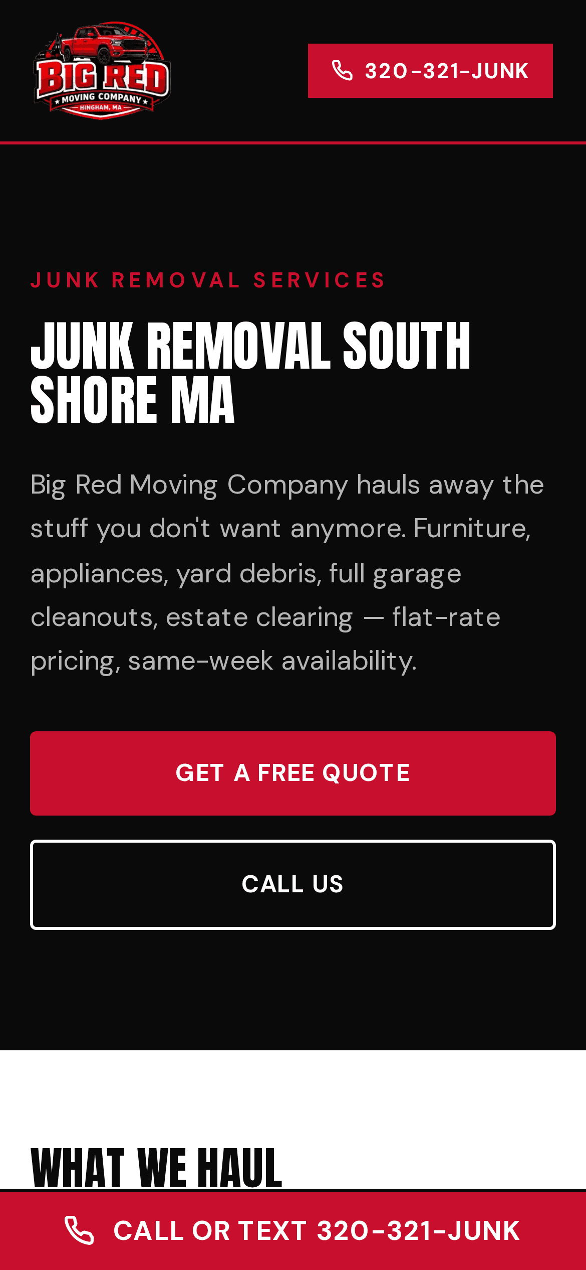 Big Red Moving Company — approach view