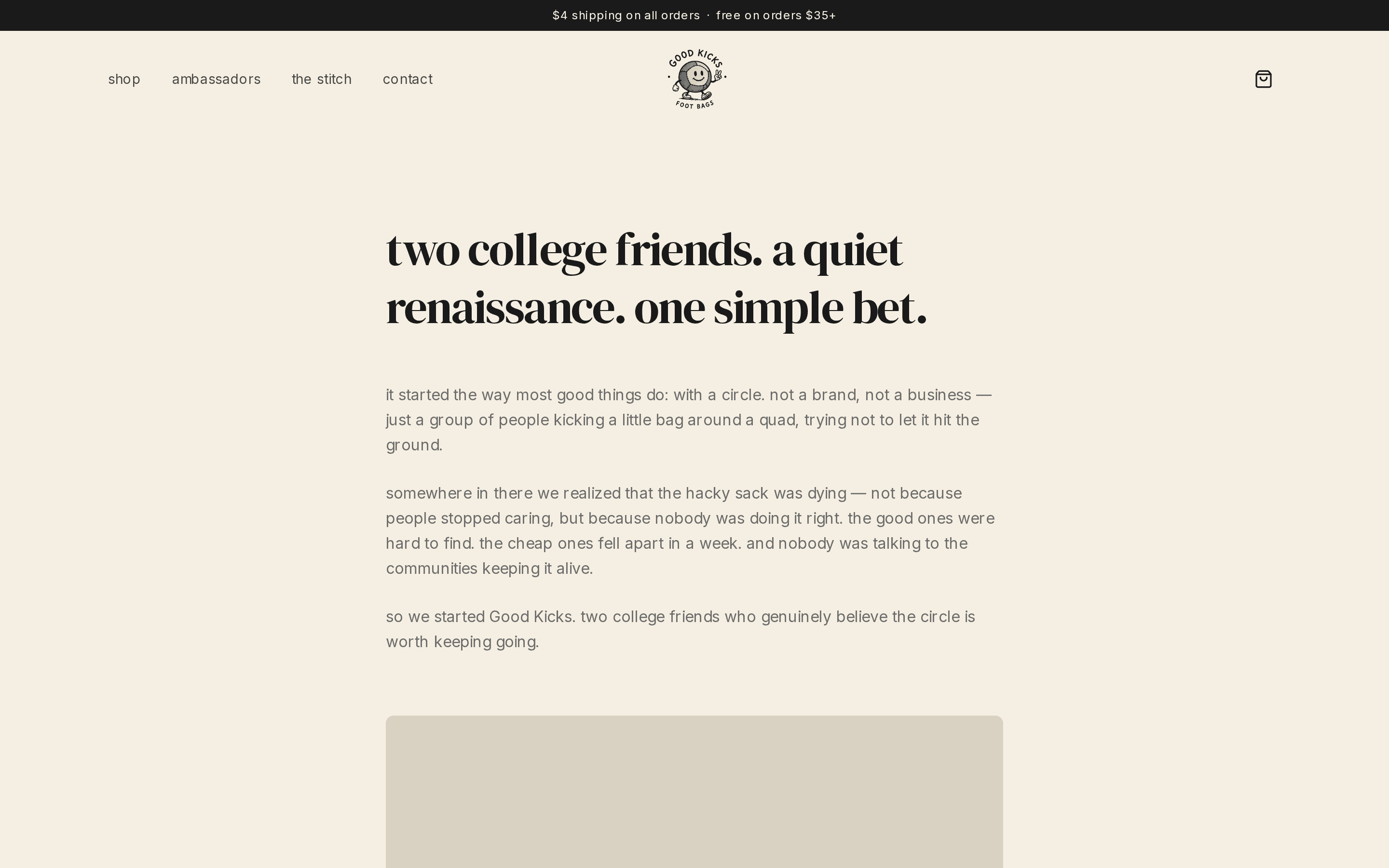 Good Kicks — result view