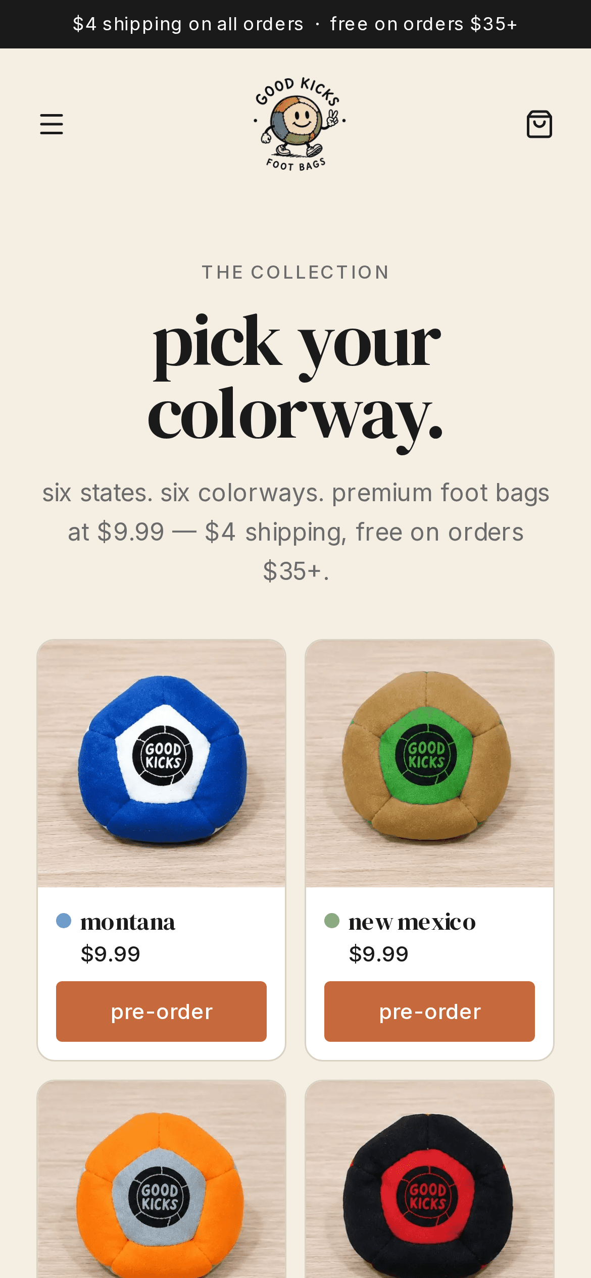 Good Kicks — site view