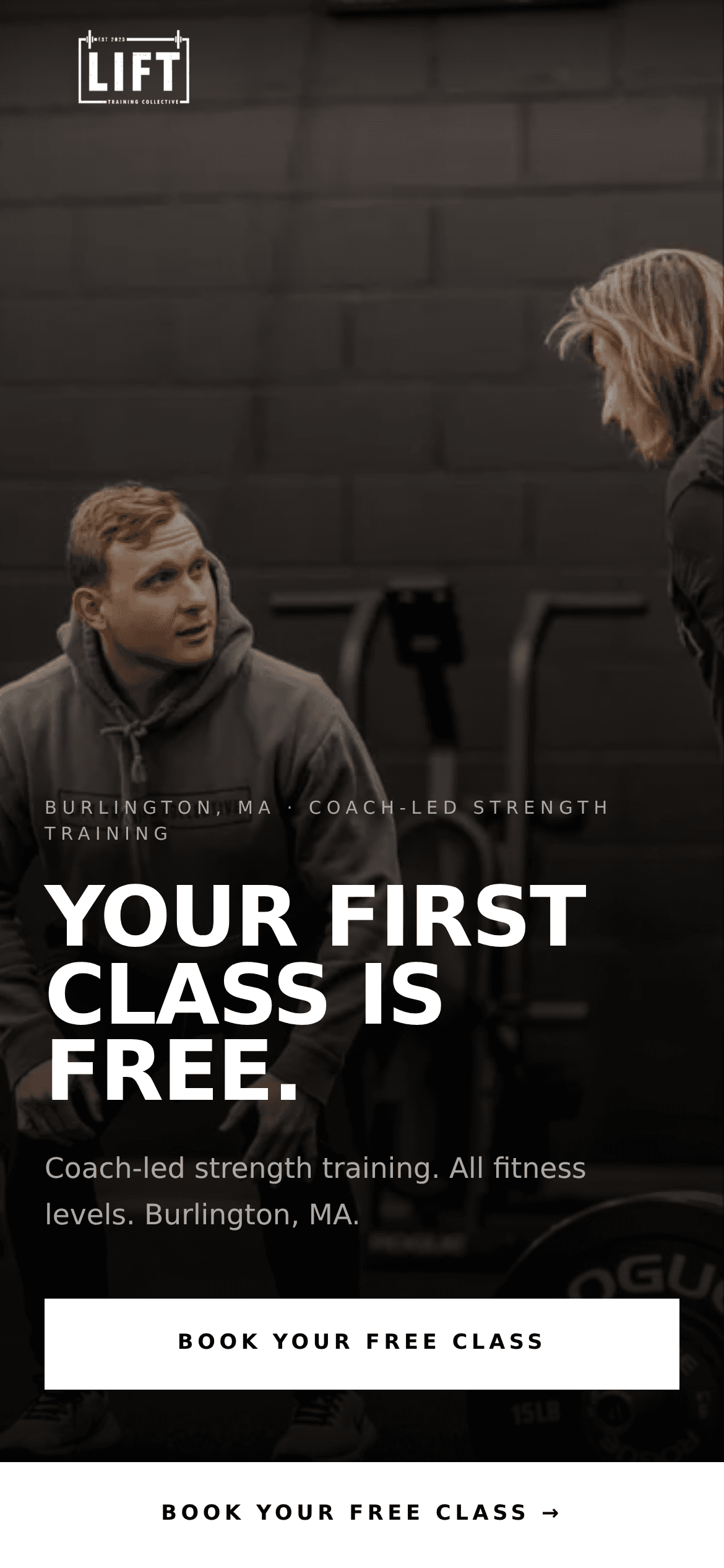Lift Training Collective — mobile approach view