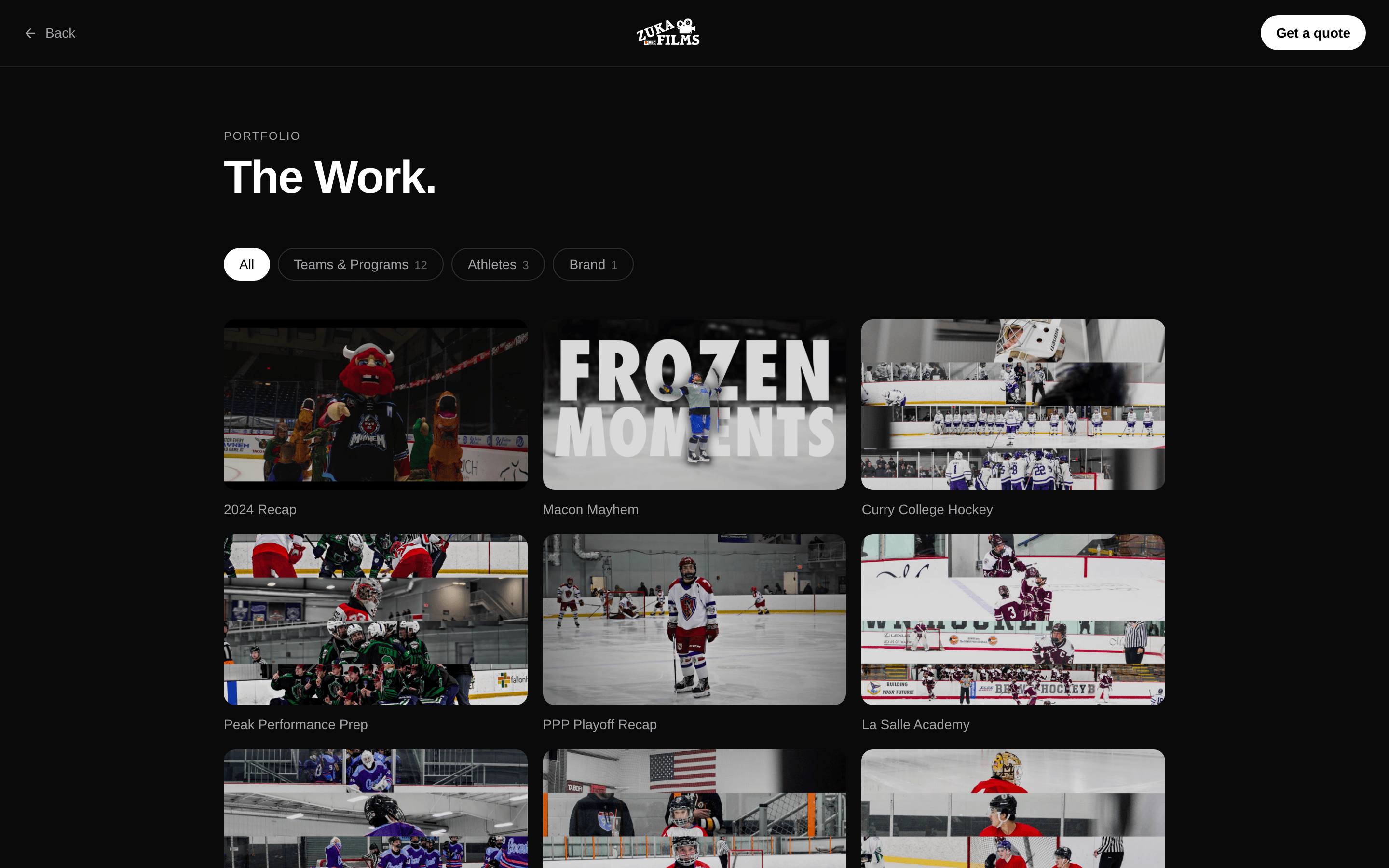 Zuka Films — site view